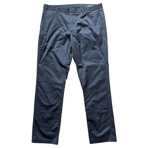 BONOBOS Men's Chino Pants FRIDAY Blue Size 36x32 Straight Leg Casual Flat Front